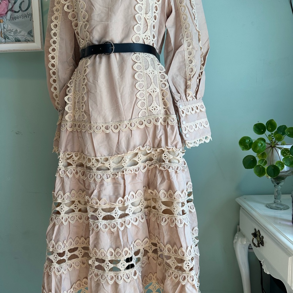 Beautiful Dress with Belt - Picture 7 of 14